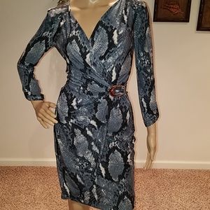 Cache Stretch Wrap Look Dress